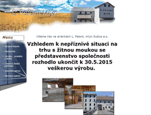 Tablet Screenshot of mlynpelant.cz
